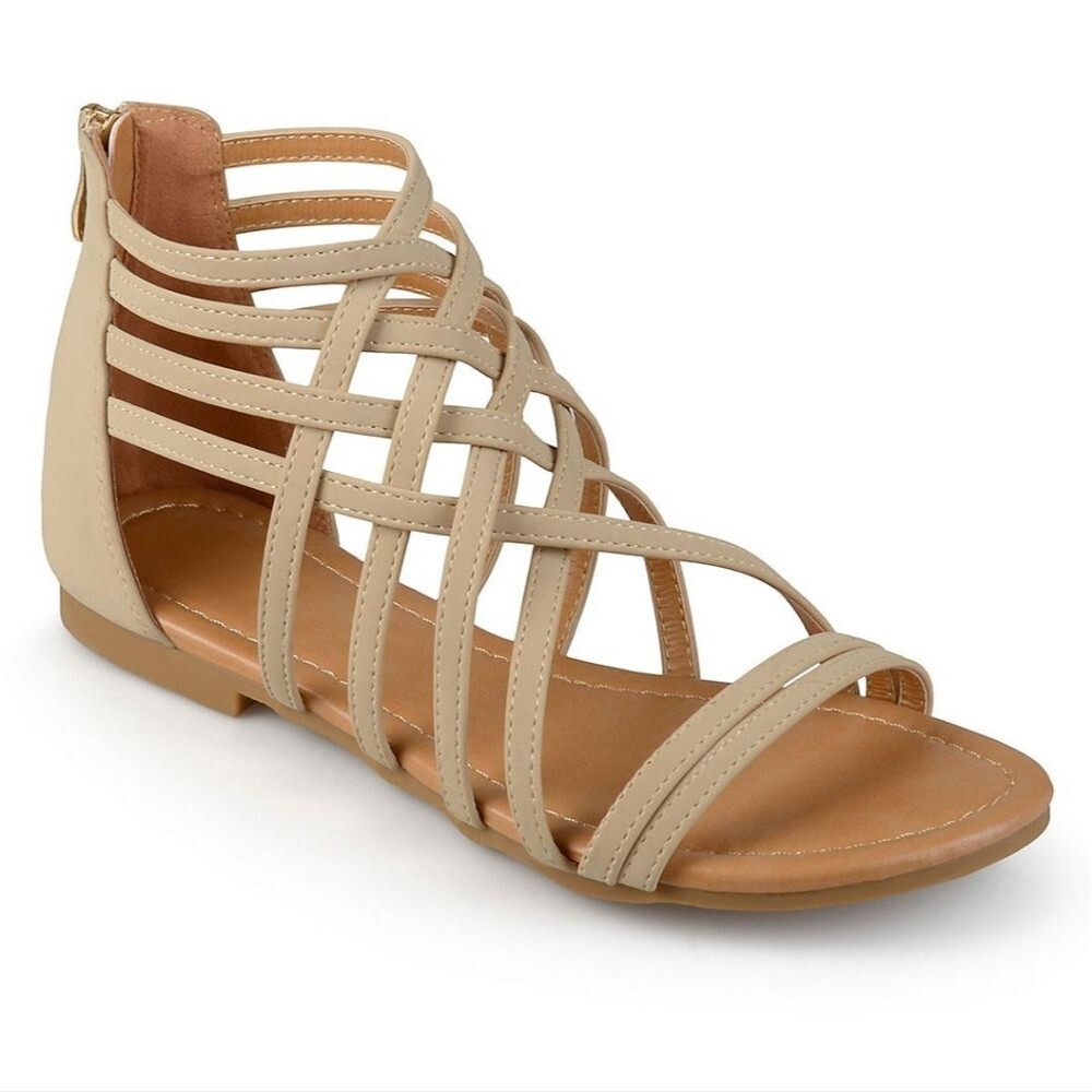 Journee Collection Hanni sandals 7.5 Wide Nude